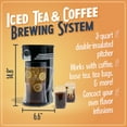 thumbnail image 4 of Nostalgia Café' Ice 3-Quart Iced Coffee and Tea Brewing System with Plastic Pitcher, Black, 4 of 7