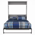 thumbnail image 7 of RoomAndLoft Queen Size Murphy Wall Desk Bed in Gray Solid Wood - Easy Assembly, 7 of 7