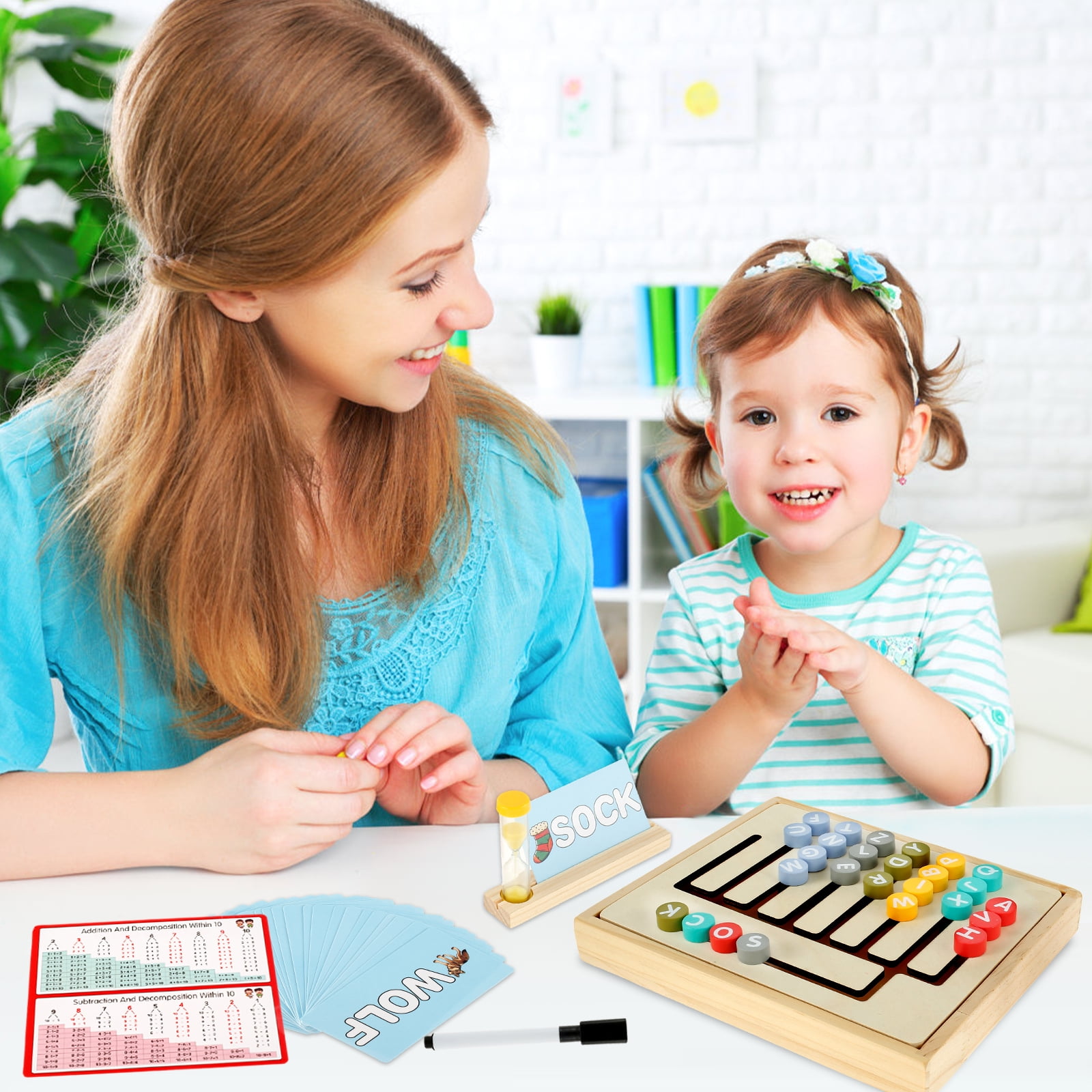 Subtail Gioco in Legno Montessori per Bambini 1-3 Anni - eZy toyZ Negozio  giocattoli on line