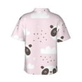 thumbnail image 3 of Uemuo Cute Panda Printed Regular Fit Short Sleeve Casual Hawaiian Shirt for Men,Aloha shirt,Tropical shirt,Floral print shirt,Vacation Beach shirt-Medium, 3 of 9