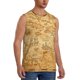 thumbnail image 2 of Fotbe Old Vintage Map Of Sea Men's Camiseta sin Mangas Estampada para Hombres, Playera Casual para Gimnasio, Entrenamiento, Playa-Small, 2 of 7