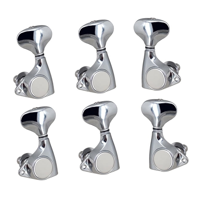 Juego de 6 clavijas de afinación para guitarra, 4L y 2R, escala 1:18, diseño vintage, portátiles, piezas de moda, juego de afinadores sellados para