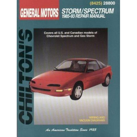Pre-Owned GM Storm and Spectrum, 1985-93 Chevrolet Spectrum/Geo Storm (Paperback) 0801984254 9780801984259