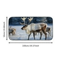 thumbnail image 5 of ONETECH Reindeer Snow Forest Doormat Entrance Mat Kitchen Floor Mat Dog Doormat 19.68*39.37 in, 5 of 6