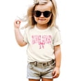 thumbnail image 3 of Pink Floral Big Sis Shirt for Toddlers, Girls & Teens Older Sister Coquette Bow T-Shirt Natural Shirt 3T, 3 of 5