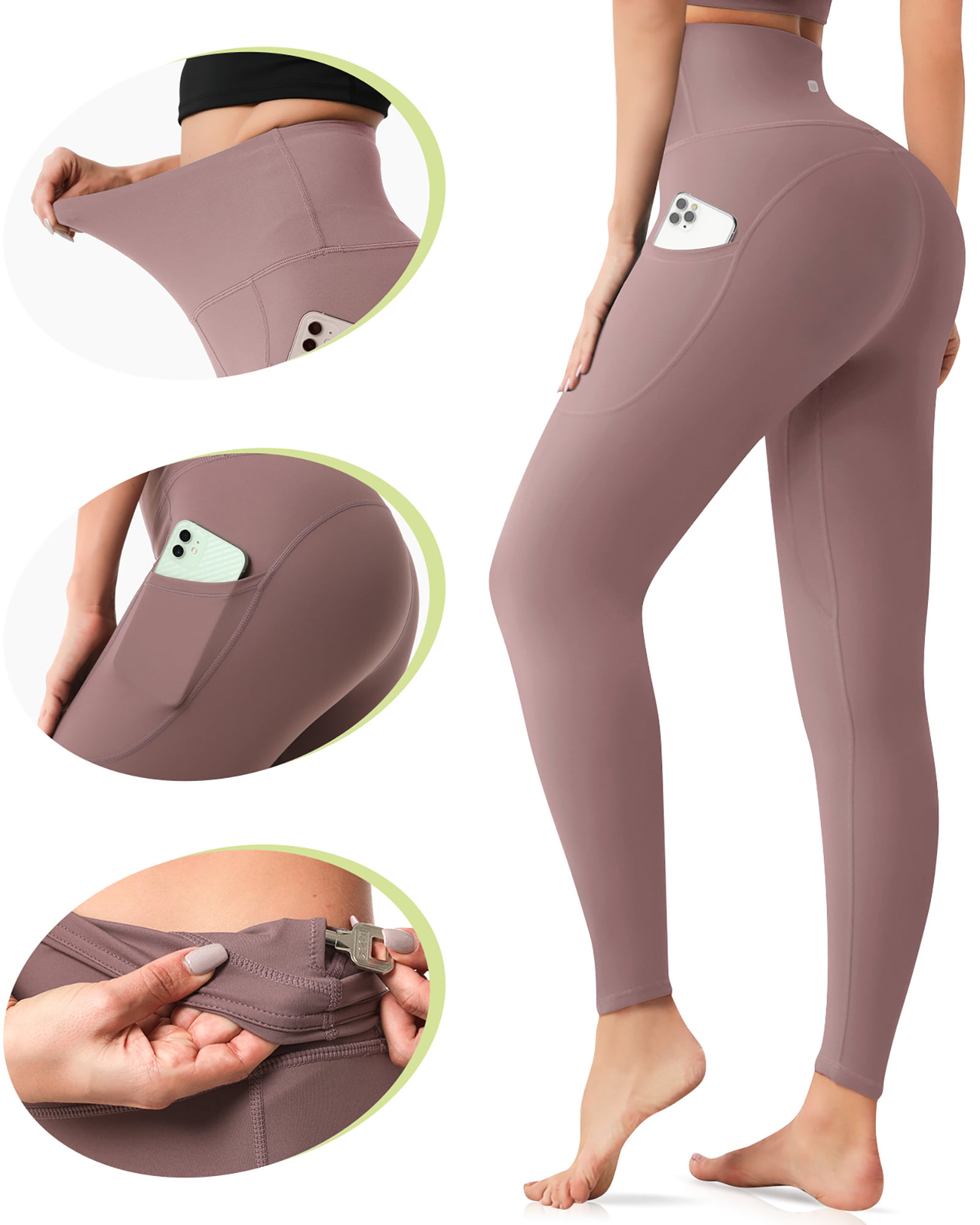 Buy Yogalicious High Waist Mesh Leggings with Phone Pocket - Tummy Control  Yoga Pants Online at desertcartCyprus