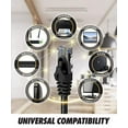 thumbnail image 3 of Ultra Clarity Cables Cat6 Ethernet Cable, RJ45, LAN, UTP Cat 6 Cable Ethernet, Patch, Network Cable, Internet Cable for PS4, PS5, Xbox, Ethernet Cord, Black, 35 ft, 1-Pack, 3 of 7