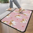 thumbnail image 4 of Cavalier King Charles Spaniels and Flowers Door Rugs,Washable Non Slip Door Mats Indoor,Decorative Door Mats,Entry Mat Indoor for Entrance,Bedroom,Kitchen,Bathroom,30"x17", 4 of 6