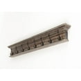 thumbnail image 3 of Home Wall Decorative Antique Brass Hardware 8 Hook Coat Rack - Brown Natural Wash, 3 of 7