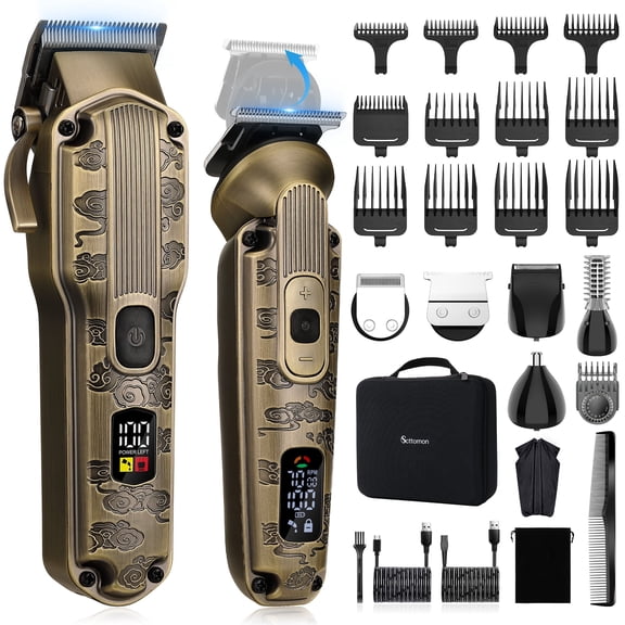Hatteker 6 in 1 hair trimmer Electric Shaver Razor for Men with Precision Trimmer