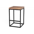 thumbnail image 2 of Squared Off Natural Wood Stool, 2 of 5