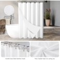 thumbnail image 3 of Bathroom Accessories Set – 5PCS Glass Bathroom Accessories Set Complete with White Shower Curtain, Soap Dispenser, Toothbrush Holder, Tumbler & Cotton Jars – Bath Decor for Home, 3 of 14