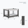 thumbnail image 3 of Dream on Me Zodiak Portable Playard with Carry Bag & Shoulder Strap, Grey, Unisex, 3 of 14