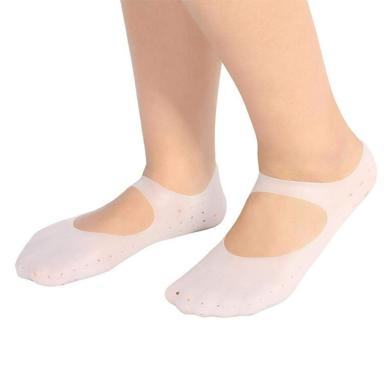 Silicone Socks Gel Moisturizing Socks Foot Anti cracking Protector Foot Care Tool Prevention Socks Relieve Plantar Fasciitis Pain Heel Bone Spur Pain