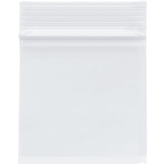 Plymor 3" x 3" (Pack of 500), 2 Mil Zipper Reclosable Plastic Bags