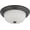 Bronze, variant on 60/6011-Nuvo Lighting-2 Light Flush Mount-13.25 Inches Wide by 5.38 Inches High-Mahogany Bronze Finish