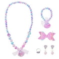 thumbnail image 4 of 6pcs/ Set Kids Decorative Bracelet Necklace Set Children Raring Finger Ring, 4 of 9