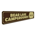 thumbnail image 3 of Lake Campgrounds Novelty Sign, Metal Wall Decor - 4x18 inches, 3 of 4