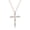 Rose Gold Plated, variant on Cali Trove 1/2 ct. t.w. Lab Grown Diamond Marquise Cross Pendant Necklace 925 Sterling Silver, 18"