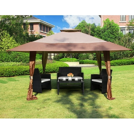 Garden Party Gazebo 13x13 Canopies Gazebos Compare Prices At Cloud Mountain 13 X Outdoor Pop Up Double Roof