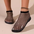 thumbnail image 3 of Sandalias de mujer de talla grande, calcetines de malla de pesca, sandalias con lattes de tacón bajo hueco para mujer, 3 of 6