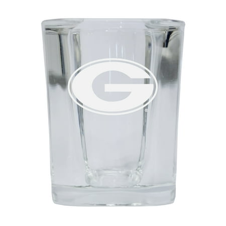 

Grambling University Bulldogs 2 Ounce Square Shot Glass laser etched logo Design