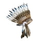 thumbnail image 3 of Tocado de plumas Strade Fareast Limited sombrero indio de jefe americano Azul negro 50 cm x 80 cm, 3 of 8