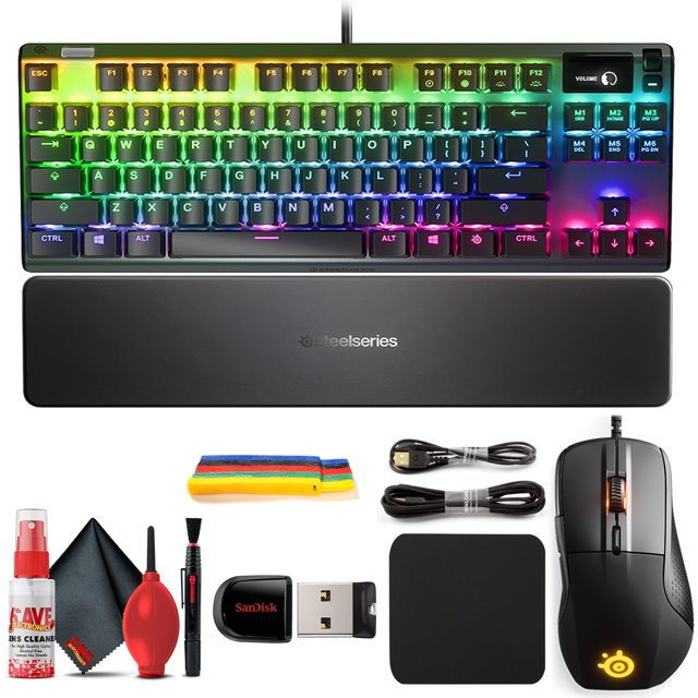 SteelSeries Apex 7 TKL Compact Mechanical Gaming Keyboard Red Switch + Rival 710 Gaming Mouse SteelSeries 64646_EDI_28