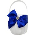 thumbnail image 3 of Cute Bowknot Design Wedding Flower Girl Basket Blue Romantic Wedding Flower Basket,Model:Blue, 3 of 5