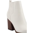 thumbnail image 3 of Marc Fisher Women's Matter Block Heel Booties Shoes White Size 9.5M, 3 of 3