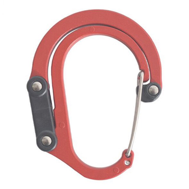 CSChome Outdoor Buckle Multifunctional Carabiner Hanging Buckle Strong Load-Bearing Aluminum Alloy Rotating D-Type Clip