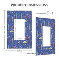 thumbnail image 3 of KLL New-York City Pattern Electrical Outlet Covers, 3" x 5" 1 Pack Electric Receptacle Plug Covers for Decorator Receptacle Outlet & Switch-Style U, 3 of 6