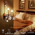 thumbnail image 3 of Bombilla de araña para una amplia aplicación, larga vida útil, equivalente a halógeno de 6 W, luz blanca cálida C37, candelabro de ahorro de energía (paquete de 6), 3 of 5