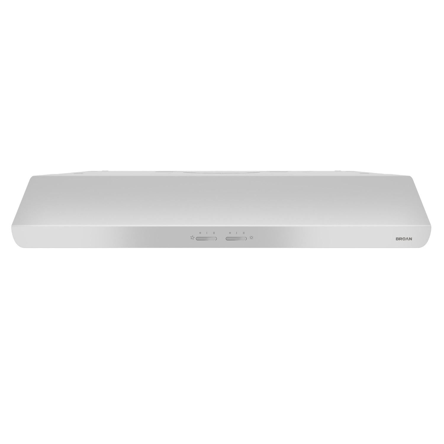 Broan Sahale 30-Inch Convertible Under-Cabinet Range Hood, 250 CFM, White