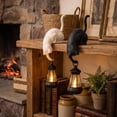 thumbnail image 2 of Whimsical Cat with Lantern Shelf Decor, Resin Cat with Lantern Shelf Decor, Cat Figurine with LED Night Light for Bookshelves, Porches, Patios, Gift for Cat Lovers,White, 2 of 5