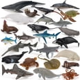 thumbnail image 2 of Mini figura de acción marina, delfín, tiburón, ballena, tortuga, criaturas marinas, modelo de adornos, regalos para niños y niñas, 2 of 6