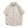 thumbnail image 7 of zbxnLI M-5XL Mens Casual Button down Shirts Comfy Baggy Loose Solid Color Shirt for Men Summer Beach Vacation Top, 7 of 7