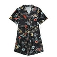 thumbnail image 1 of Qudderr Kids Baby Silky Satin Kimono Robe Solid Color Printing Bathrobe for Girls Boys Spring Fall Short Sleeve Night-Robe Toddler Soft Unisex Sleepwear for 1-7 Years, 1 of 9