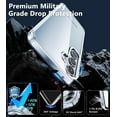 thumbnail image 5 of for Samsung Galaxy A35-5G Case: Clear Protective Phone Cases Slim Transparent Anti Yellowing Cover Rugged Shockproof Military Grade Drop Protection Tough Sturdy 6.6 Inch Clear, 5 of 13