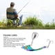 thumbnail image 3 of Kit de Señuelos de Pesca de Acero Rico en Carbono, Cebo Giratorio de Hoja Colorida Con Anzuelo Triple Para Pesca de Lubina, Trucha y Salmón, 5 UDS., 3 of 7