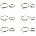 thumbnail image 1 of Vehicle Car Constant Velocity CV Joint Boot Clamp Fastener 12 Pcs,12 x CV Joint Boot Clamps,Silver, 1 of 5