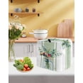 thumbnail image 5 of Sage Green Eucalyptus Leaves Stand Mixer Dust Cover with Storage Pocket & Handles,Farmhouse Stripe Botanical Fits All Tilt Head & Bowl Lift Kitchen Appliance Cover Organizer Accessories,4.5-5 Quart, 5 of 6