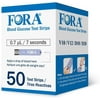 Fora Blood Glucose Test Strips, 50 Count