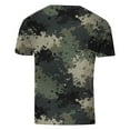 thumbnail image 3 of Jinhomg Funny Graphic Tops for Men Lightweight Comfy Short Sleeve Crew Neck Tees Big and Tall Casual Spring Summer T-Shirts Holiday Party Wear Camouflage XXL, 3 of 5