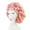 E, variant on JilgTeok 1 Packs Fluttering Round Satin Hat Faux Silk Beauty Hair Wide-brimmed Hat for Women Sleeping Hair Care Nightcap