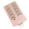 thumbnail image 2 of 5 Pairs False Eyelashes Lightweight DIY Cosplay Handmade Gorgeous Fake Eye Lashes Faux Makeup Eyelash for Travel Party Office, 2 of 7