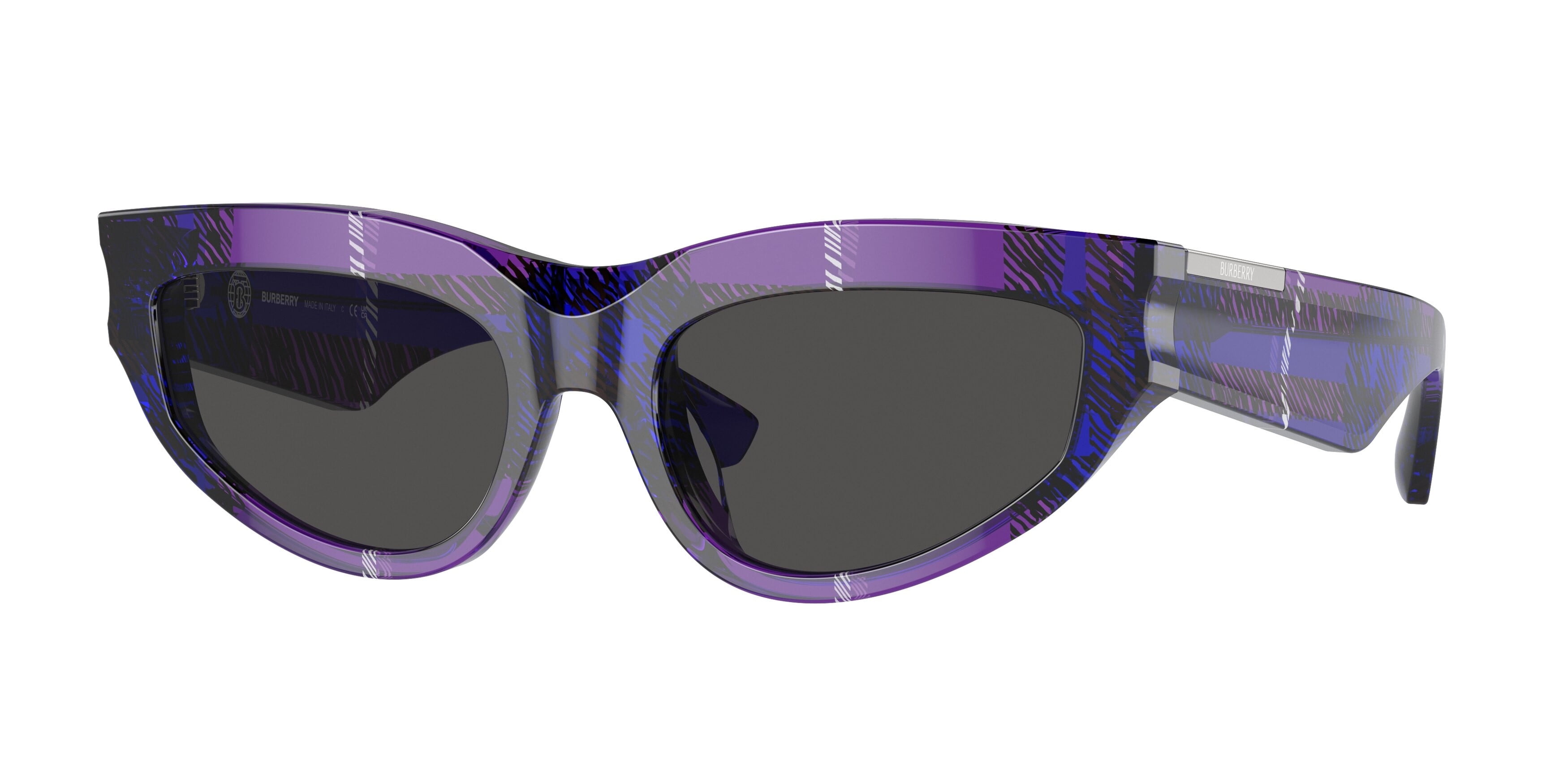Burberry Purple Women\'s Sunglasses with Dark Lenses Burberry Rose B-4298 3757/8G Sunglasses Women main image 4