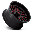 thumbnail image 2 of Fuel 1PC Cast Aluminum Wheel D808 20x10 6x135 G-BLK MILL-RT -18mm, D80820008947, 2 of 3