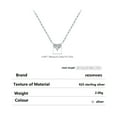 thumbnail image 3 of Heshpaws 925 collar en forma de corazón de plata esterlina, collar colgante de plata esterlina de Zirconia 5a de doble cara, regalo de Navidad para el aniversario de la mujer, con caja de regalo, 3 of 6