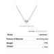 thumbnail image 3 of Heshpaws 925 collar en forma de corazón de plata esterlina, collar colgante de plata esterlina de Zirconia 5a de doble cara, regalo de Navidad para el aniversario de la mujer, con caja de regalo, 3 of 6
